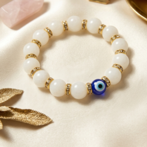 White Evil Eye Bracelet