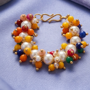 Laddu Gopal ji multi color heavy necklace