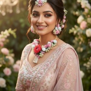 Bridal Flower Jewellery Set