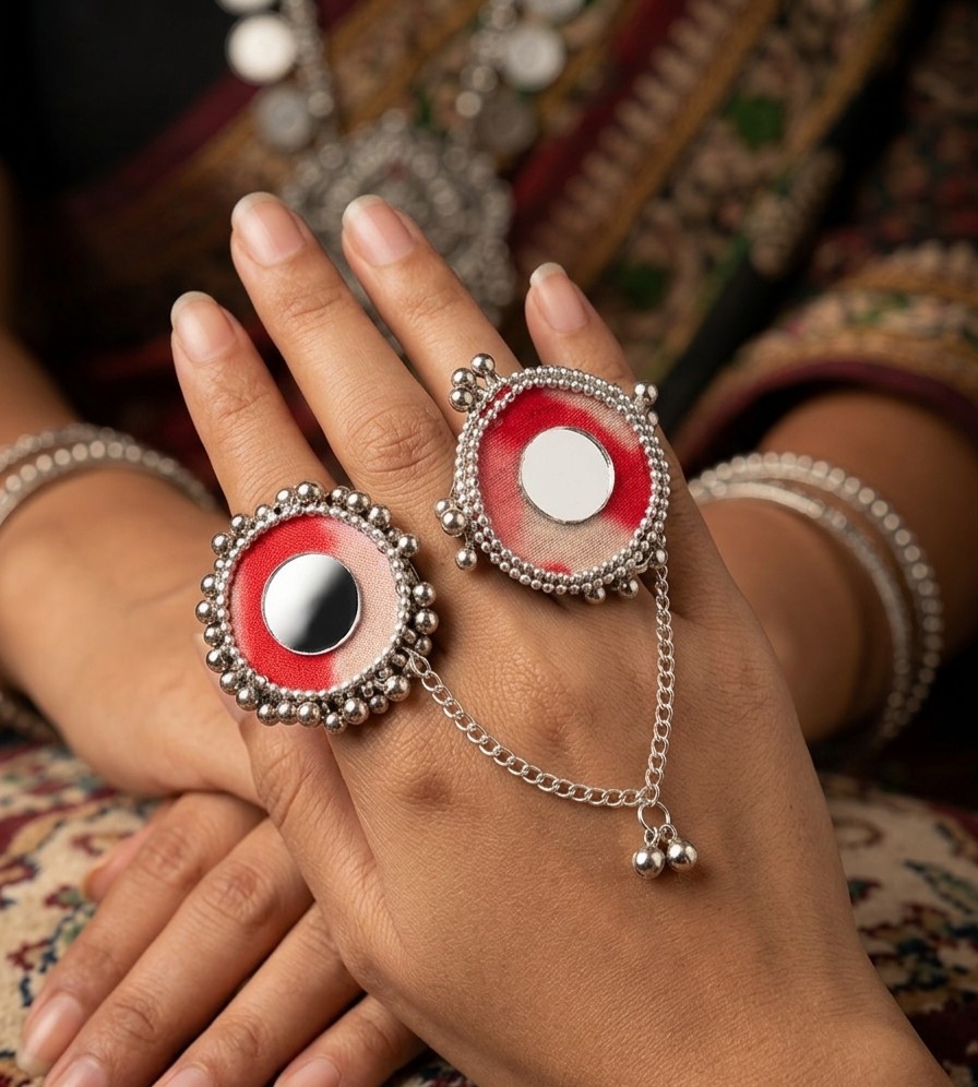 Glam Mirror Double Ring