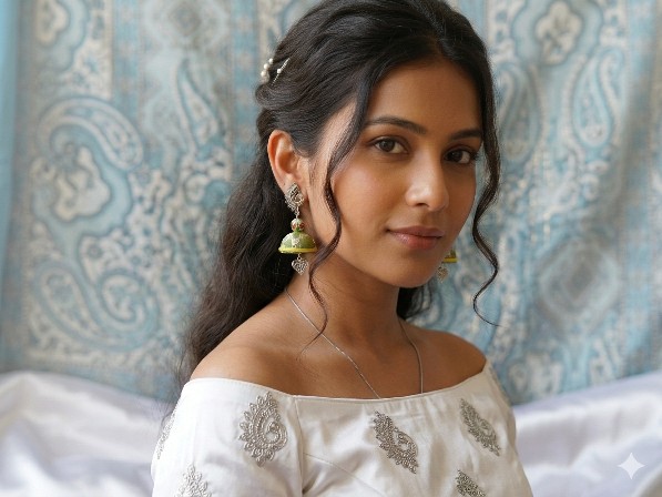 Fabric Jhumka Earrings – Handicrafted Traditional Jewellery