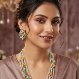 Multi-Layer Pastel Beads Necklace Set